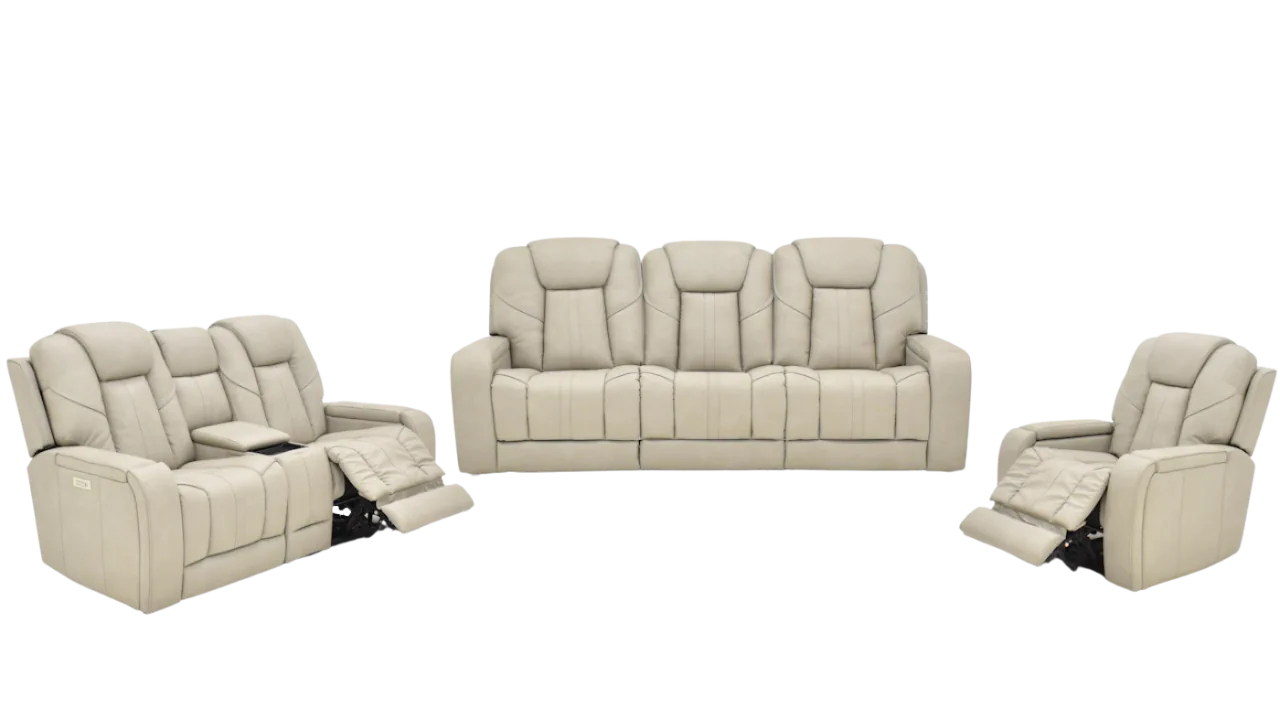 Alpha Power Sofa Set Dove