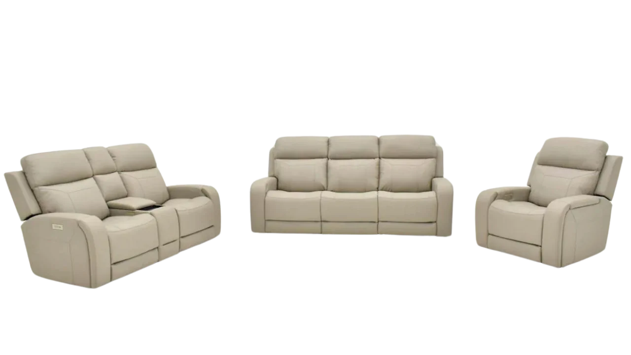 Stevenson Power Sofa Set Beige